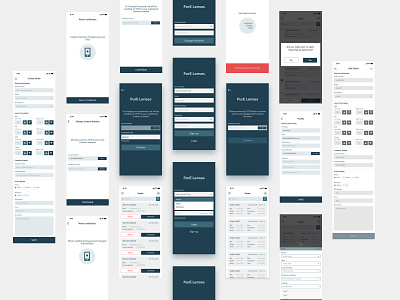 Pure Lenses (Enterprise App) app branding design flat interaction design minimal typography ui ui ux ux