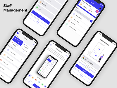 Staff Management branding design flat interaction design minimal ui ui ux ux