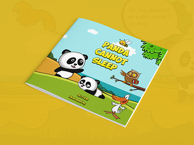 Panda Cannot Sleep book book illustration children debut dribbble illustrations learn panda