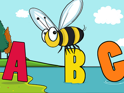 Alphabet Illustration abc alphabet alphabet story book illustration butterfly cute education kids story illustration