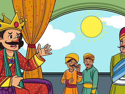 The King Court Illustration book illustration cute illustration funny king court illustration king story story illustration