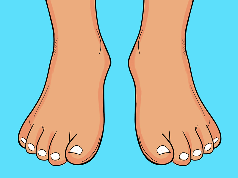 Foot - Part Of Body Story Illustration designed by Kids Illustrations. 