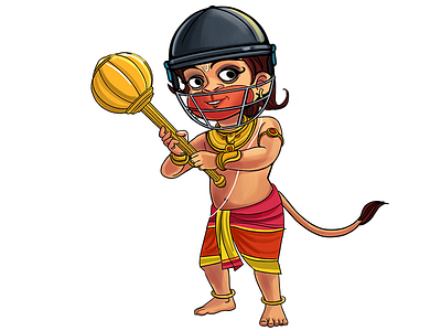 Hanuman ji Illustration book book illustration cute design education illustration kid story story illustration