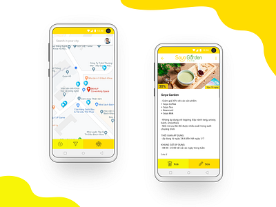 Yellow Mobile App android app design hackathon material design mobile ui ux yellow