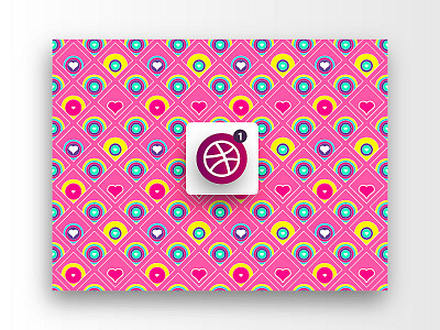 Invite a series of patterns ball design dribbble ellipses hearts invitation invite multicolored multicolored pattern multicolored pattern pattern pink pattern poster