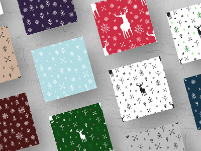 Scandinavian Patterns a series of patterns birds deer deer silhouette forest happy new year merry christmas multicolored pattern new year scandinavian scandinavian arrows scandinavian elements scandinavian pattern silhouette snowflakes tree trees winter winter pattern winter patterns