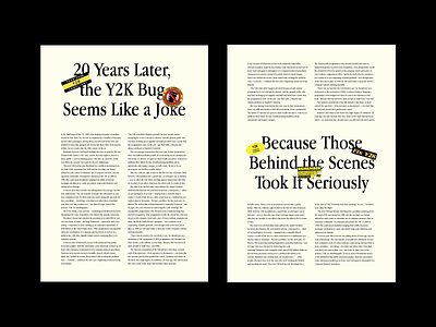 Y2K bug editorial garamond layout magazine milenium serif y2k year2000