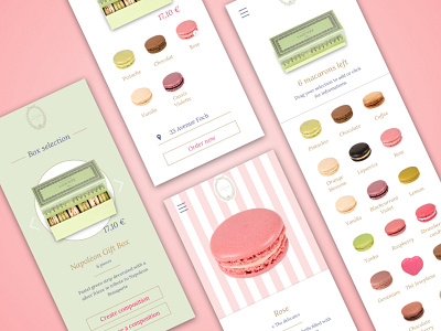 Ladurée - Concept App app brand concept french ladurée pastry shop ui ux