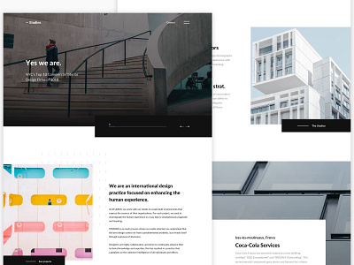 Studios Architecture - Redesign website architecture brand concept design interface template ui ux