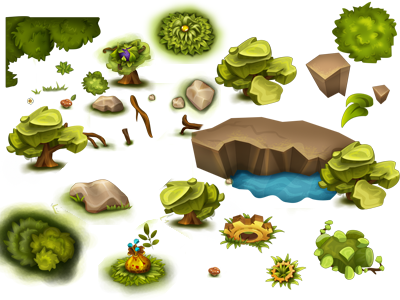 game elements elements game plants