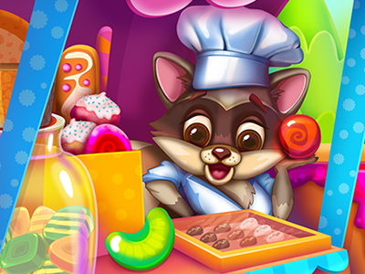 candy shop candy character cook cute game ios match3 sweet