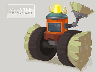 cleaner character cleaner color ios robot