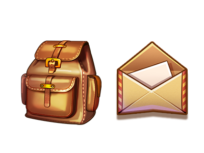 Icons for the company "Gradeup" bag color game icons ios letter