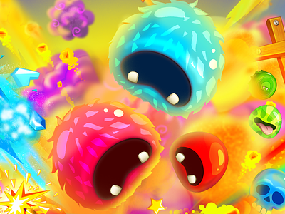 splash screen android character color game icon ios monster screen splash