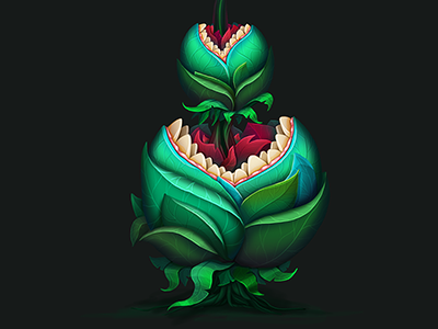 plant angry character color game plant