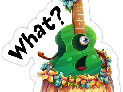 iMessage sticker imessage music stiker ukulele