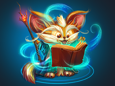 concept wizard character fox game magic wizard