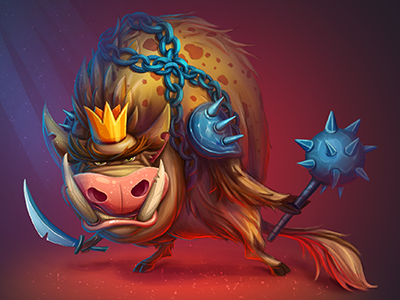Concept character character color enemy game ios magic pig