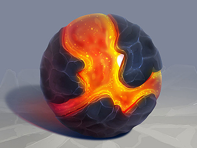 material art drawing fantasy game icon material painting sphere