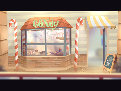 Candy Store animation character animation character art coloful design fun art illustration lettering movie storytelling