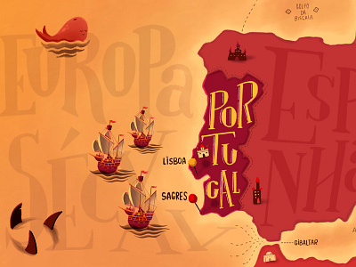 sec XV Europe - Sagres animation branding coloful design fun art illustration storytelling typography