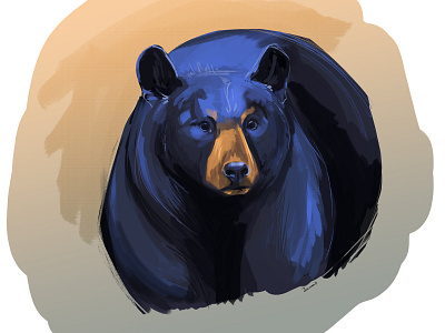 Bear bear bear illustration digital painting illustration painting photoshop