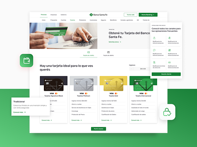Grupo Petersen bank banking card cards creditcard design finance responsive design ui ux website design