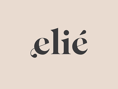 Elié - Logo Design branding graphic design logo