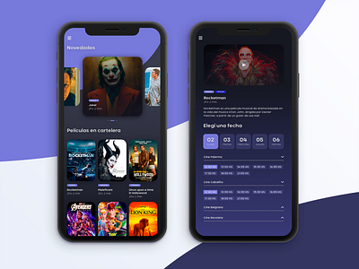 Cinema tickets - concept app