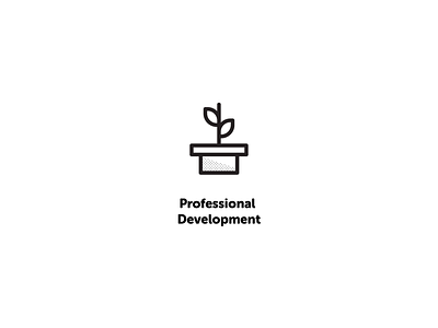 Professional Development dot grow icon pattern plant ui