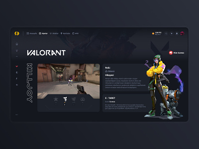 Valorant - Agent Detail Page (Killjoy) agents arsenal bots design flickez fps game killjoy maps riot tournament valorant video wiki