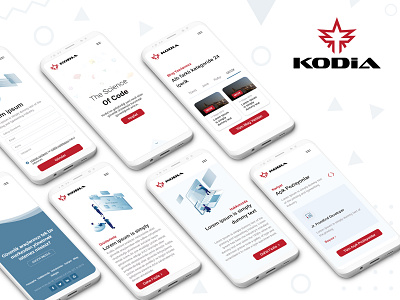 Kodia Software | Landing Page Concept | Mobile about anasayfa app blog career design footer homepage illustration java javascript kodia landing mobile page responsive ruby security ui website