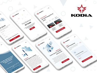 Kodia Software | Landing Page Concept | Mobile