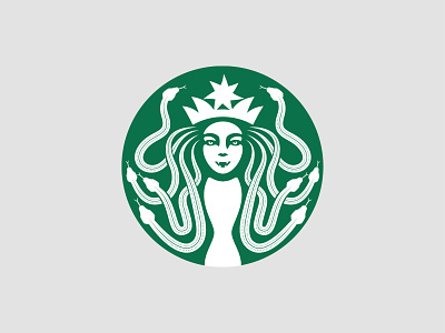 Medusa-Bucks artwork branding design illustration logo typography vector