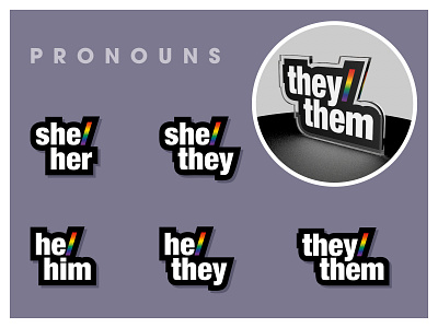 Pronoun designs