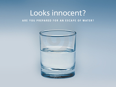 Innocent? Ad concept advertising design layout typography water