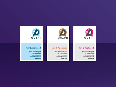 Quaph Card Layouts - Concepts business cards logo