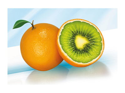 Siemens Orange Kiwi illustration kiwi montage orange photoshop