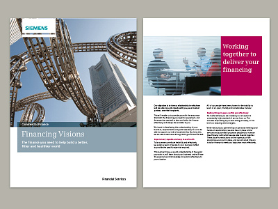 Siemens Brochure artwork corporate brochure design