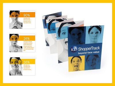 Shoppertrack brochure artwork branding brochure concept design product launch