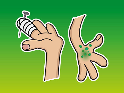 Cartoon Hands drawing hands illustration vector