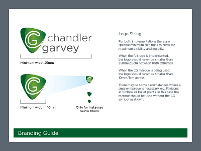 Chandler Garvey Brand Guidelines brand guidelines branding logo