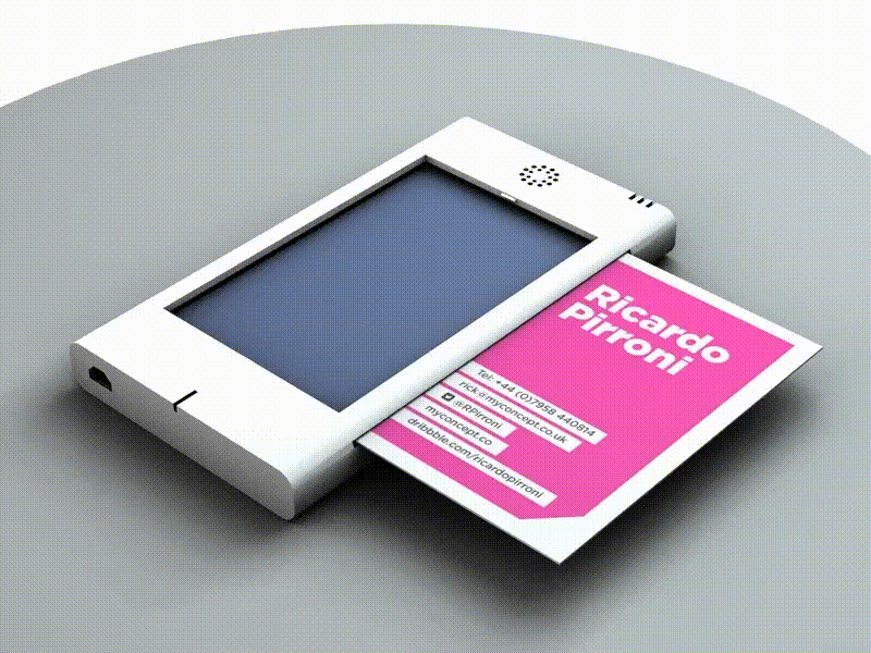 phone concept mock-up 3d animation c4d model phone render