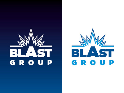 Blast Group logo branding logo typography