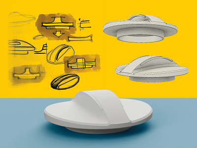 3d modelled drain cap 3d design fusion360 illustration