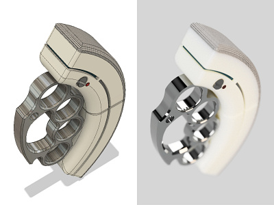 Sonic:Knuckles 3d concept design fusion360