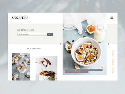 Website #1 - Spis Bedre design graphic design minimalism type ui web website
