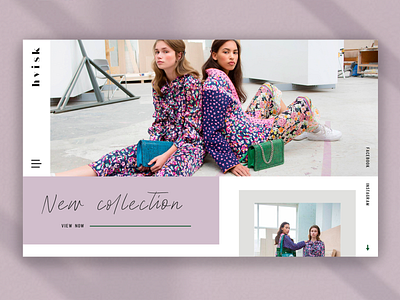 Website #2 - Hvisk feminine graphic design landingpage minimalism purple ui ux website