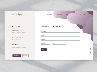 Website #3 - Sign up design flow graphic design minimalism online purple sign up signup typography ui ux website