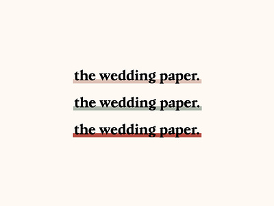 The Wedding Paper #2